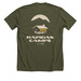 Rapidan Camps, a Heather Military Green Premium Unisex Tee (back-view)