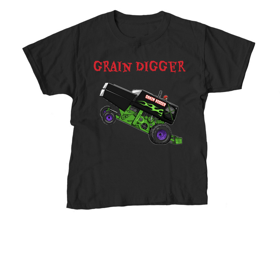 2026 Grain Digger - Youth sizes only!, a Black Youth Unisex Tee