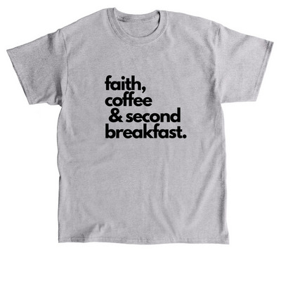 Faith,Coffee,2ndBreakfast, a Sport Grey Classic Unisex Tee