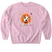 Dog of Honor Martini - Pink Design, a Light Pink Softstyle Crewneck Sweatshirt