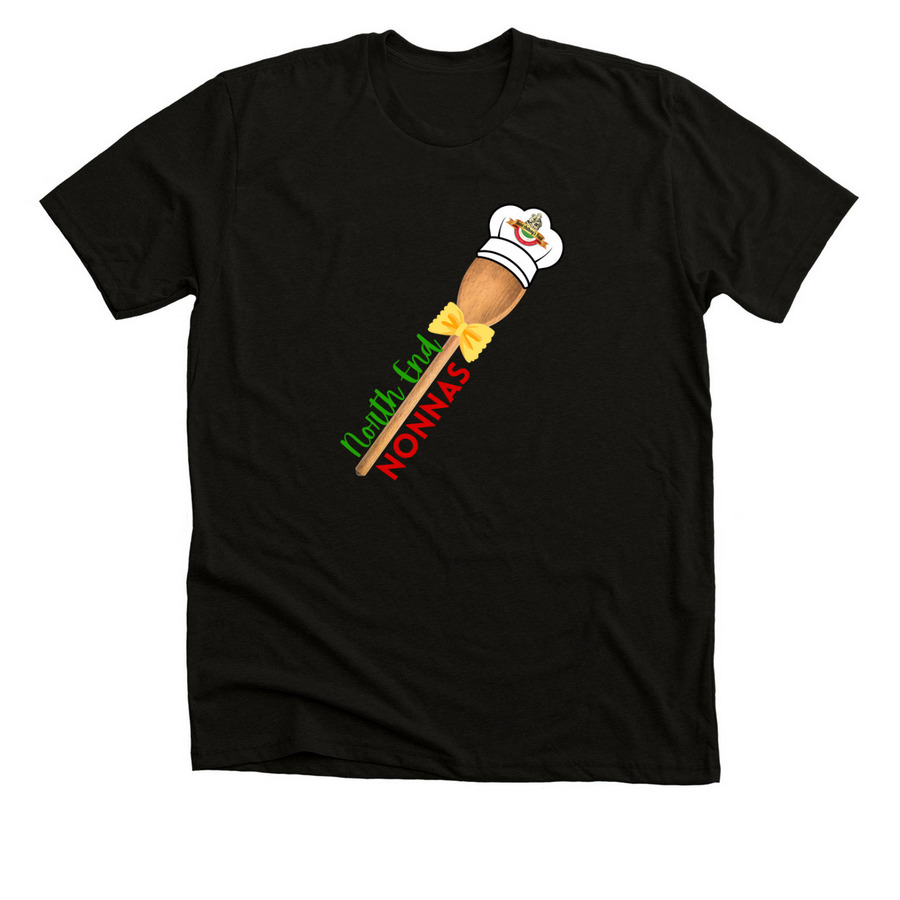 North End Nonnas, a Solid Black Blend Premium Unisex Tee