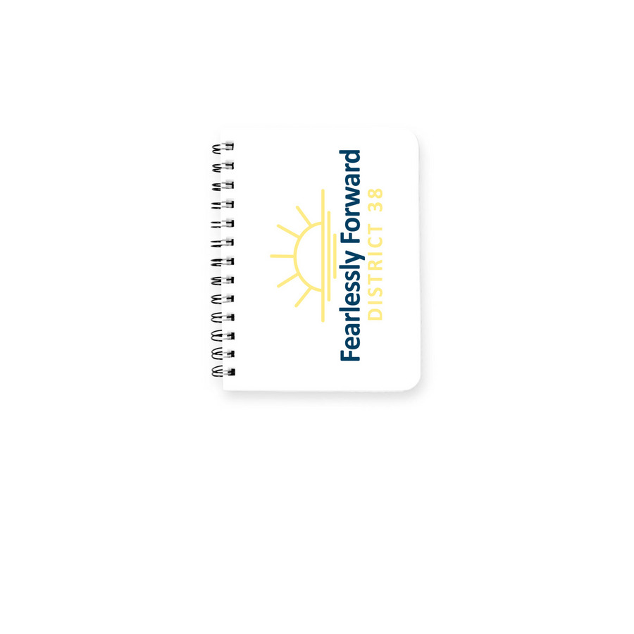 Fearlessly Forward Spiral Notebook, a White Spiral Notebook