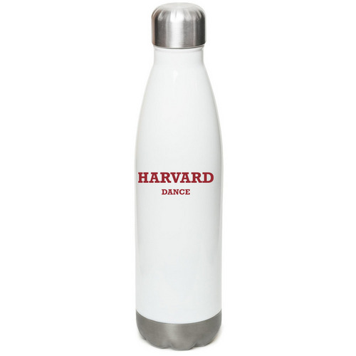 Harvard Dance Stainless Steel Water Bottle, a White Stainless Steel Water Bottle