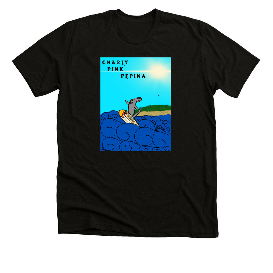 SURFS UP&nbsp;, a Solid Black Blend Premium Unisex Tee