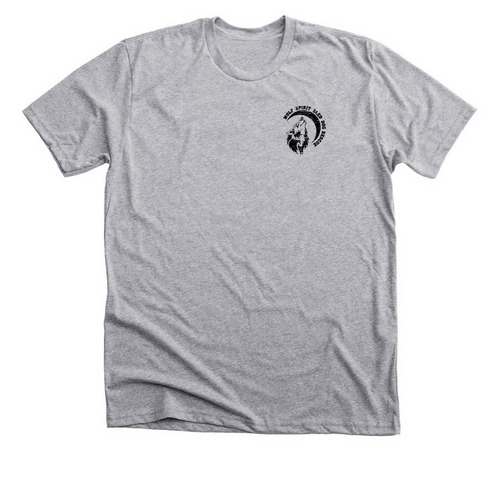 Mountain logo&nbsp;, a Athletic Heather Premium Unisex Tee