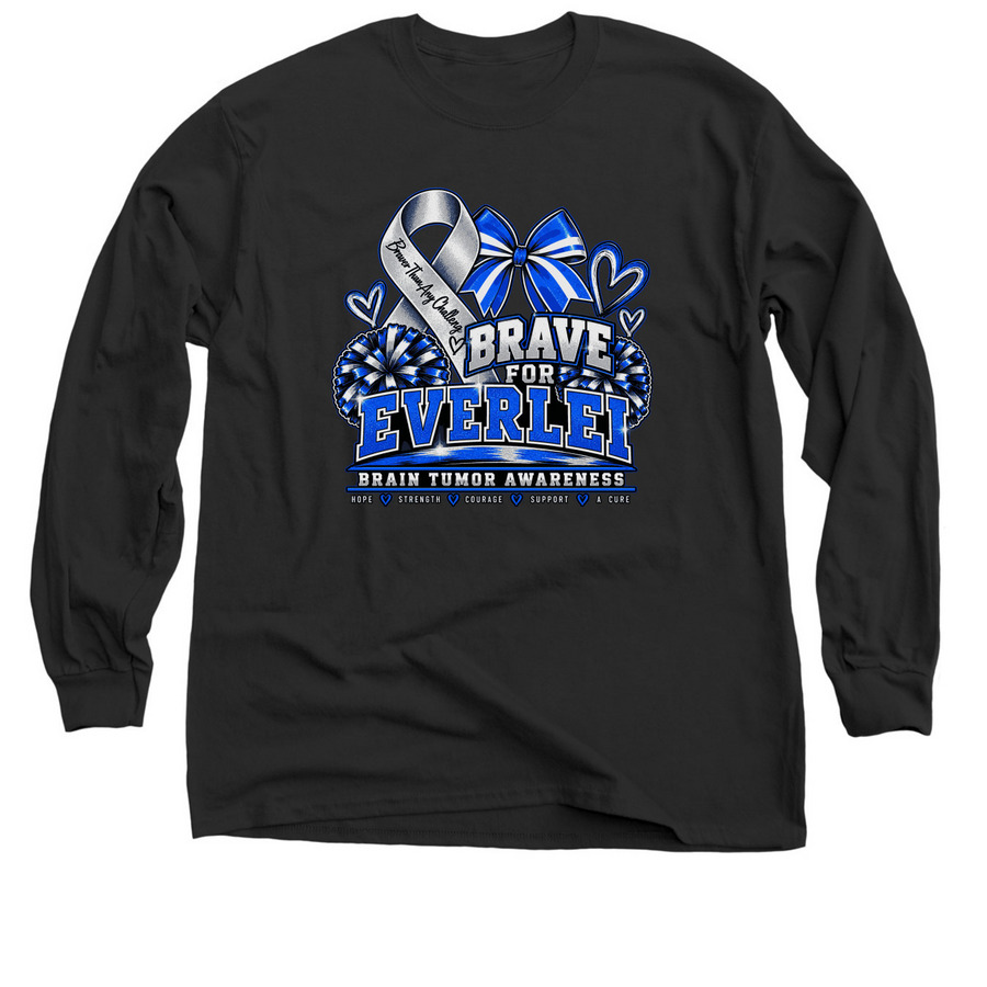Football/Cheerleading, a Black Classic Long Sleeve Tee