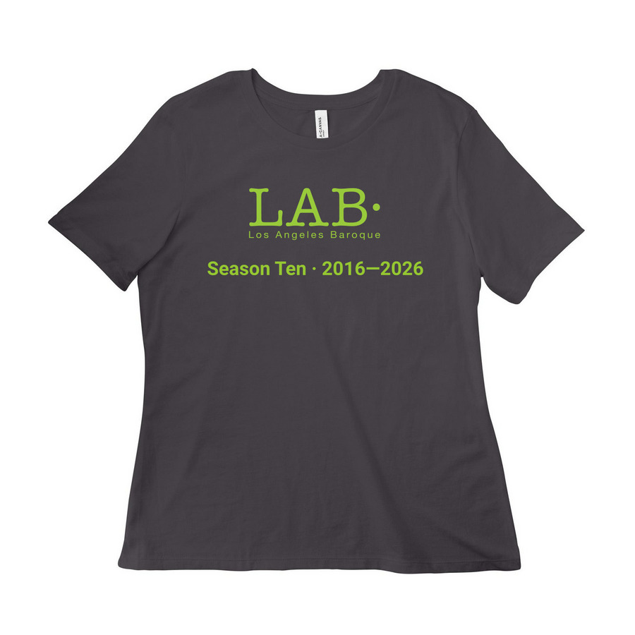 LAB Season 10 Celebratory Shirt, a Dark Grey Women?s Relaxed Cotton Tee