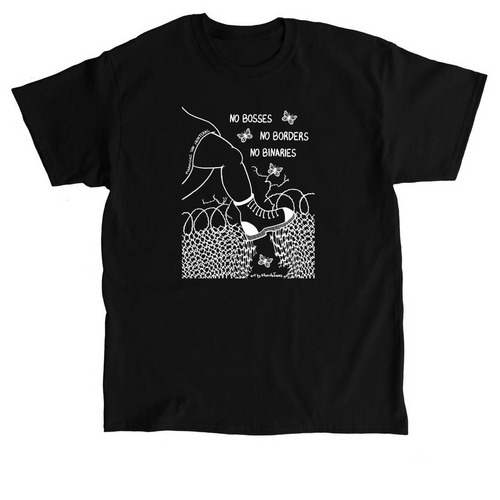 MSF No BBB Apparel - White on Black, a Black Classic Unisex Tee