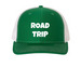 Road Trip Trucker Cap, a Kelly/ White Printed Snapback Trucker Cap