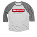 CARNIVORES - WE BUILD HEALTH, a Premium Heather and Heather White 3/4 Sleeve Baseball Tee