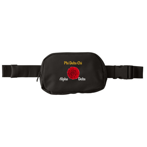 Alpha Delta Fanny Pack, a Deep Black Matte Hip Pack