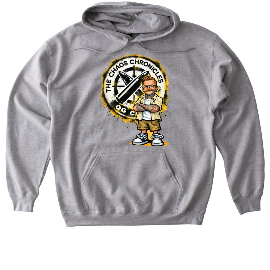 CHAOS TOON, a Sport Grey Gildan Softstyle Pullover Hoodie