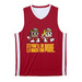 SPOILER: You'll be back for MORE!, a Deep Red/ White Reversible Basketball Jersey