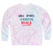 Bras for Girls - Tie-Dye, a Cotton Candy Tie Dye Crewneck Sweatshirt