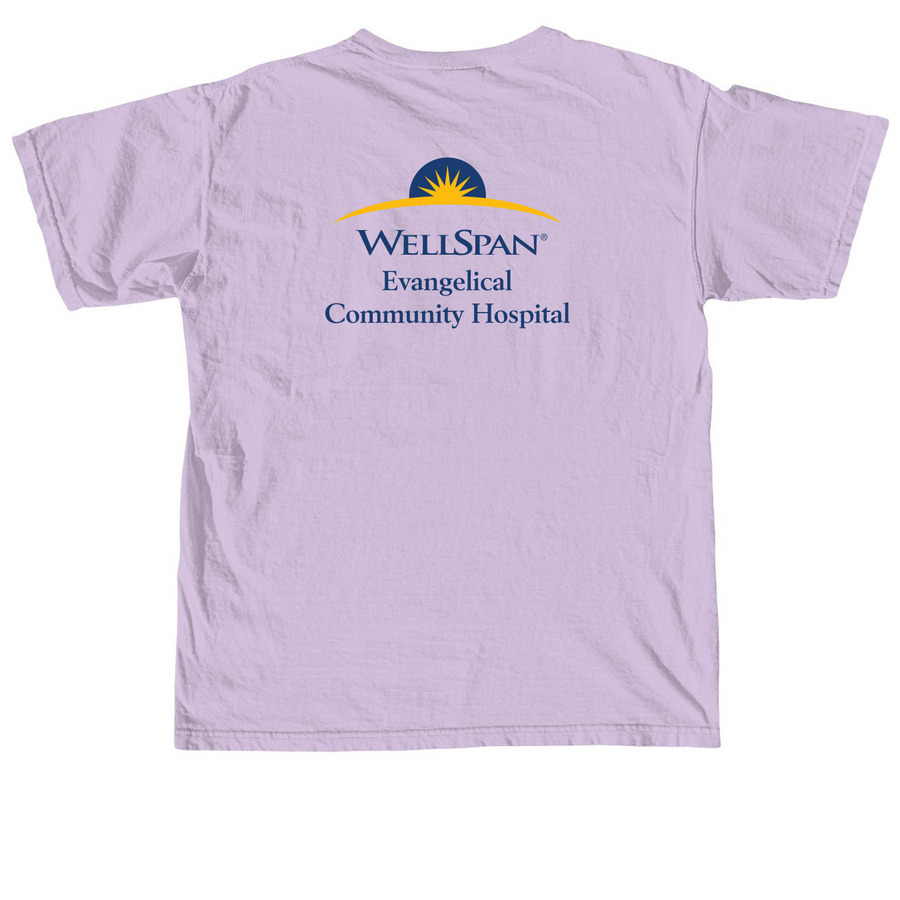 Hunger Coalition 5K 2026 Tee, a Orchid Comfort Colors Unisex Tee (back-view)