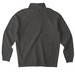 White and Red Logo, a Asphalt Midweight Quarter Zip Pullover (back-view)