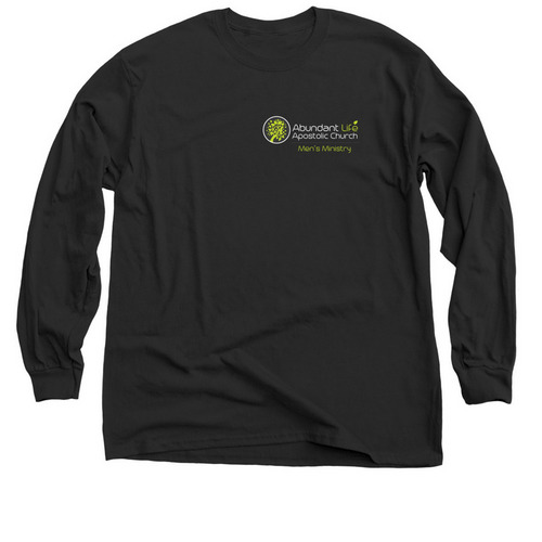 Men's Ministry, a Black Classic Long Sleeve Tee