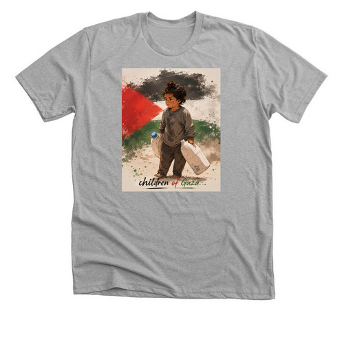 Children of Gaza, a Athletic Heather Premium Unisex Tee