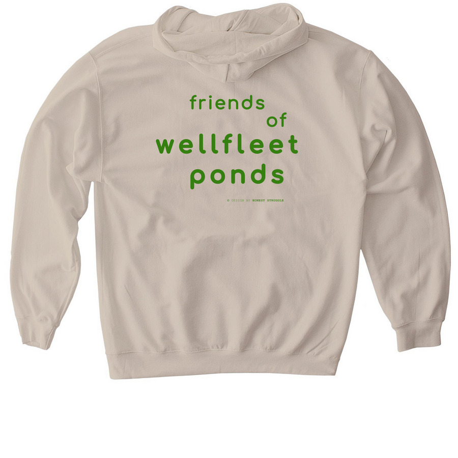 pond lover HOODIE, a Sand Gildan Softstyle Pullover Hoodie (back-view)