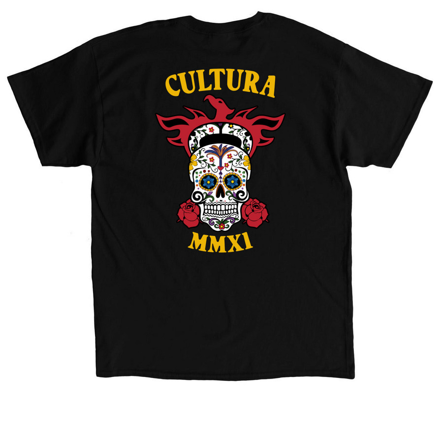 Throwback, a Black Classic Unisex Tee (back-view)