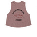 Hot Yoga Makes Me Wet&nbsp;, a Heather Mauve Women's Cropped Racerback Tank