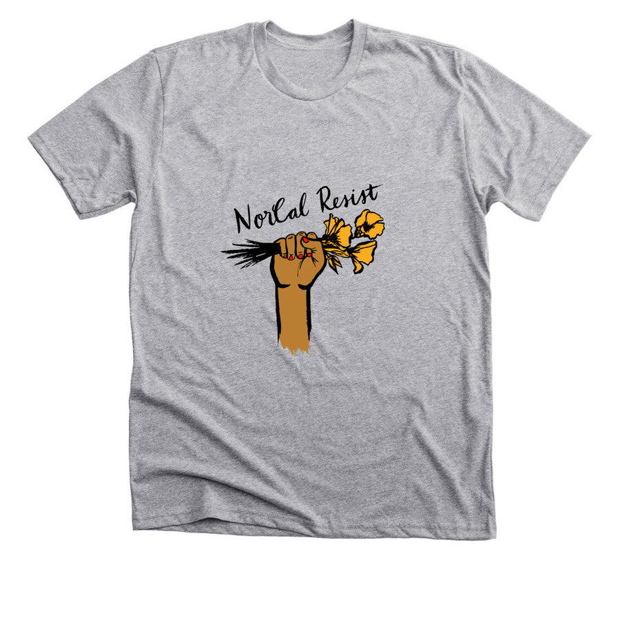 Support Asylum Seekers, a Athletic Heather Premium Unisex Tee