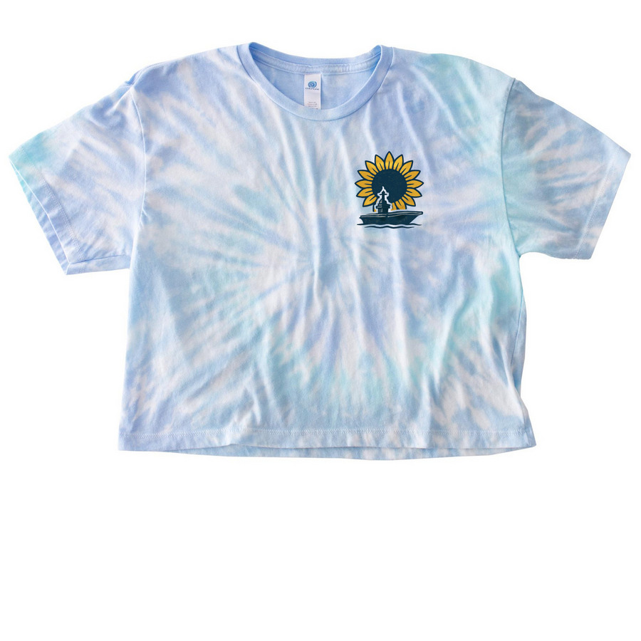 Tides & Tie dye, a Lagoon Women's Tie Dye Cropped Tee