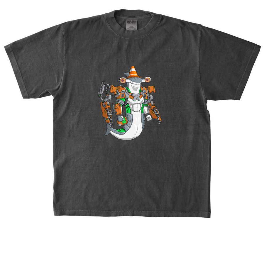 Shack Mech Tee, a Shadow Heavyweight Garment Dye Tee