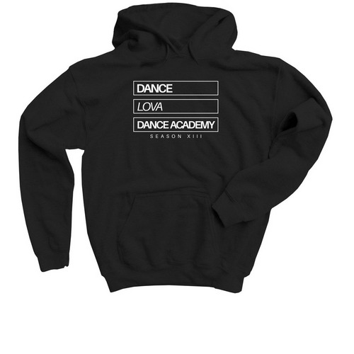 DLDA YOUTH Team Options (white font), a Black Youth Pullover Hoodie