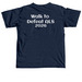 Grampy Dave's Bonsai Army, a True Navy Comfort Colors Unisex Tee (back-view)