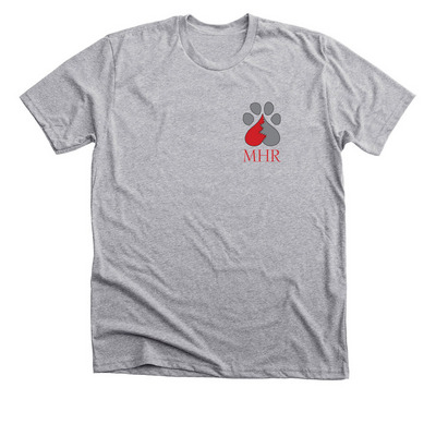 Mended Hearts Rescue - Logo, a Athletic Heather Premium Unisex Tee