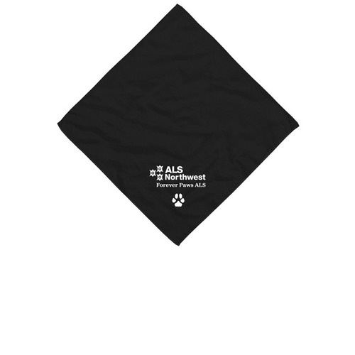 Forever Paws ALS 2026, a Black Cotton Bandana