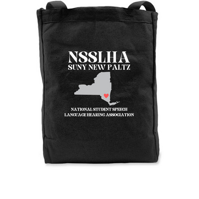 NSSLHA Tote, a Black Recycled Cotton Tote Bag