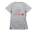 KBG Strong, a Dark Heather Grey Women's Slim Fit Tee (back-view)