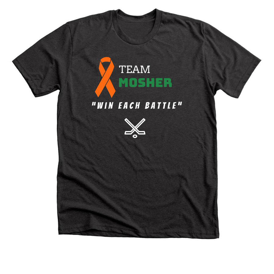 Gavin?s 2nd fight shirt, a Dark Grey Heather Premium Unisex Tee
