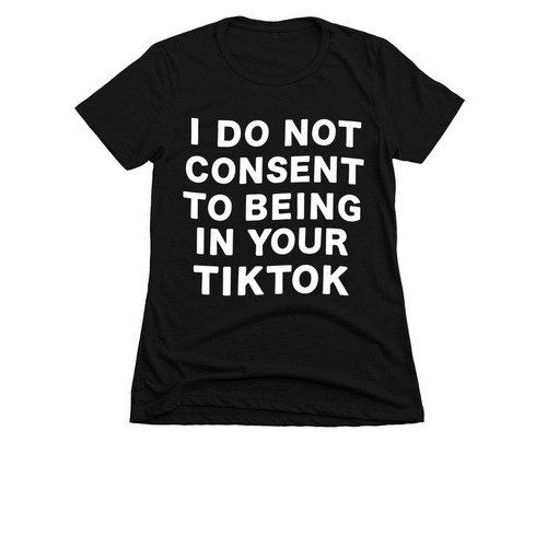 I do not consent, a Black Women's Slim Fit Tee