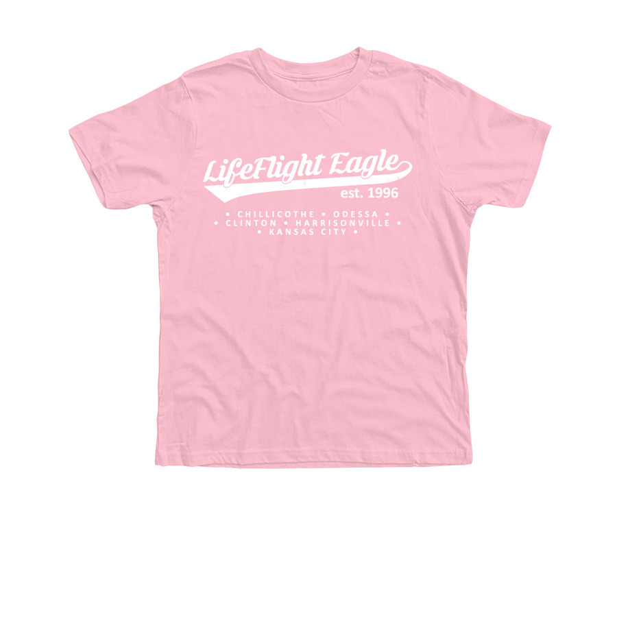 Youth - Swoosh (Colors), a Neon Pink Premium Youth Tee