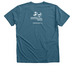 MAD Love Shirts, a Heather Deep Teal Premium V-Neck Tee (back-view)