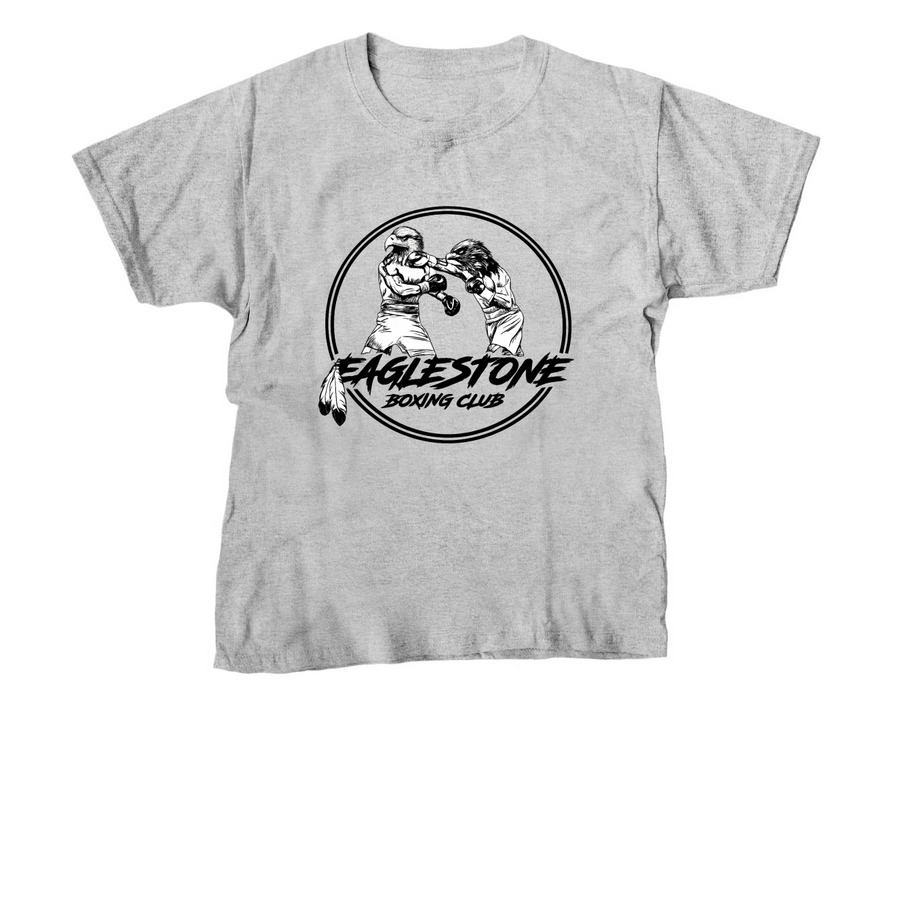 Youth and Adult Eaglestone Fighting Logo&nbsp;, a Sport Grey Youth Unisex Tee