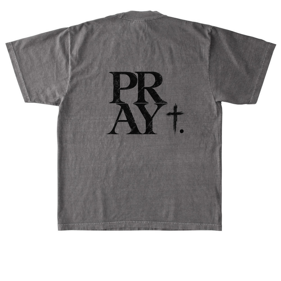 Church Fundraiser&nbsp;, a Cement Heavyweight Garment Dye Tee (back-view)