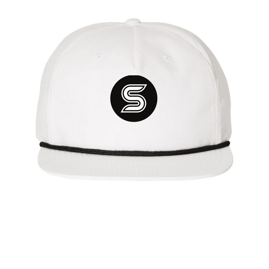 OG Logo in Black, a White/ Black Printed Umpqua Snapback Cap