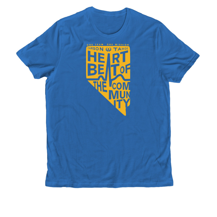 2023 Heartbeat of the Community Blue, a Beacon Blue Allmade Organic Cotton Unisex Tee