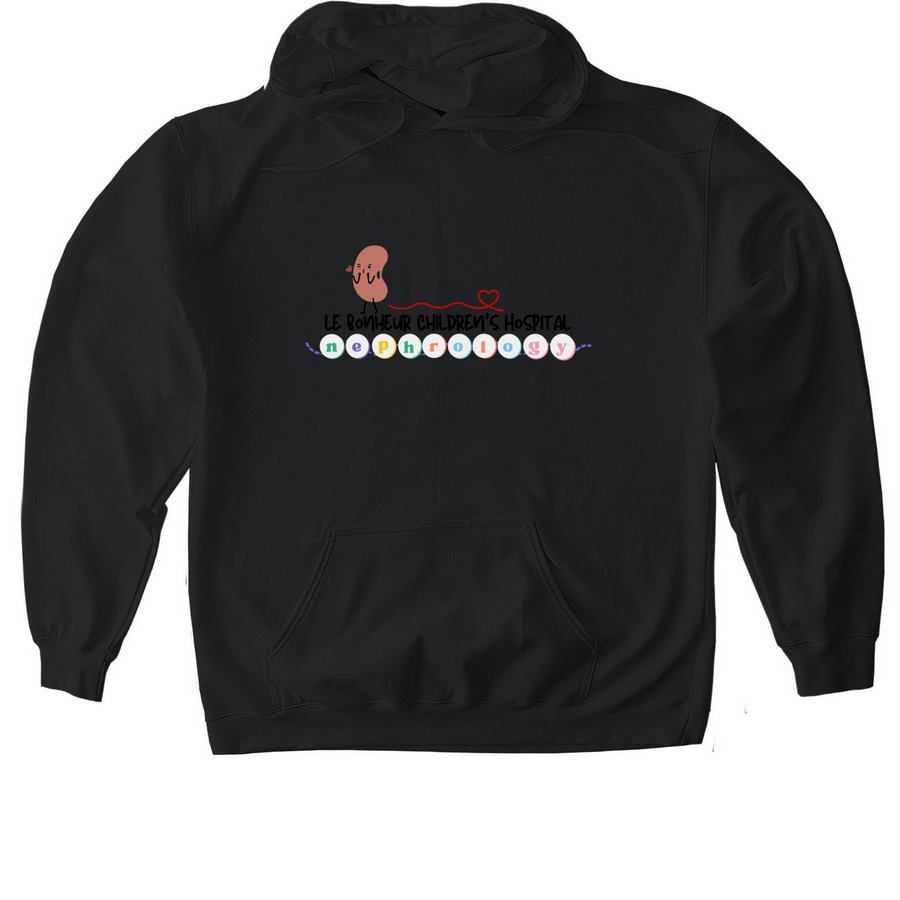 Le Bonheur Nephrology/Kidney Camp, a Black Gildan Softstyle Pullover Hoodie