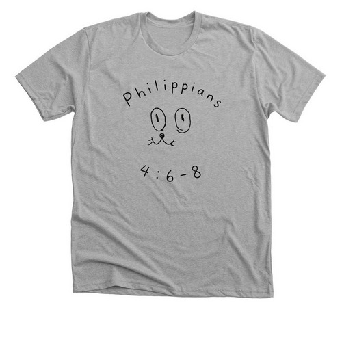 Philippians 4:6-8, a Athletic Heather Premium Unisex Tee