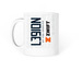 2021 Coffee Mug, a White Coffee Mug (back-view)