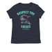 Respect The Locals, a Rebel Blue Allmade Eco Triblend Women?s Tee