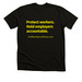 Protect workers., a Solid Black Blend Premium Unisex Tee