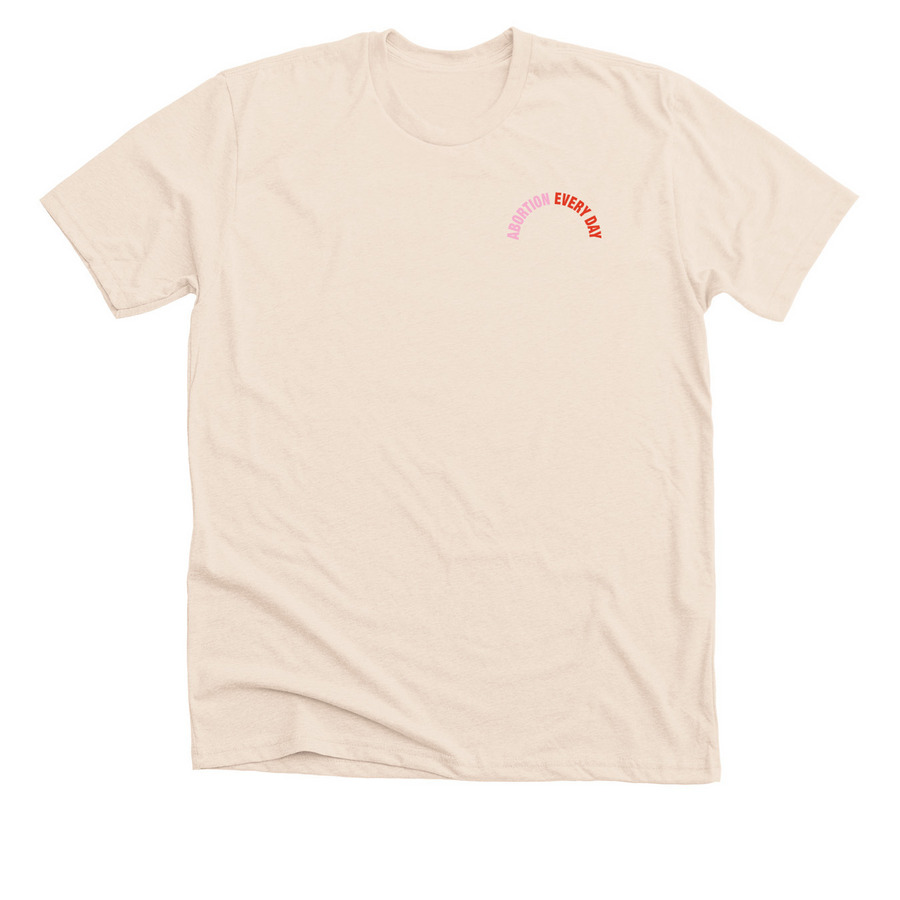Abortion is Normal (Pink), a Heather Soft Cream Premium Unisex Tee