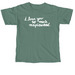 I Love You So Much in White ? Adult Tee, a Light Green Comfort Colors Unisex Tee
