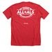 KC vs ALS, a Heather Red Premium Unisex Tee (back-view)